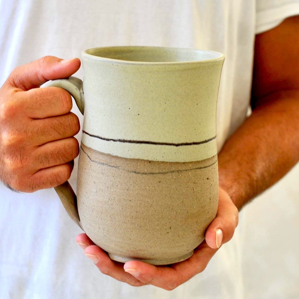 Grand mug crème, autre vue